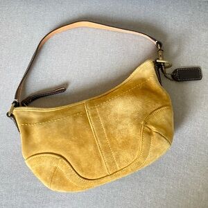 🔥SALE🔥 Vintage Coach Soho 4284 Suede Hobo Bag | Mustard Suede | Y2K Archive